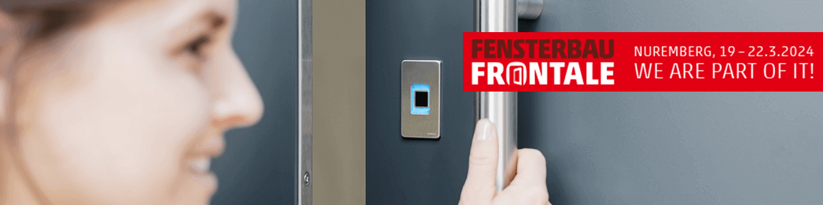 ekey dline fingerprint scanner Fensterbau Frontale 2024 Englisch